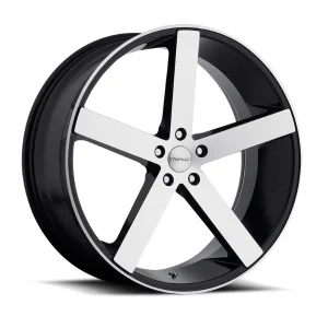 Spec-1 Racing – SP-5 – Black – 18″x8″ 35mm – Summer Wheels – SP-CLV-5188051143+35BM